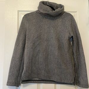Stripped j.crew turtleneck sweater small